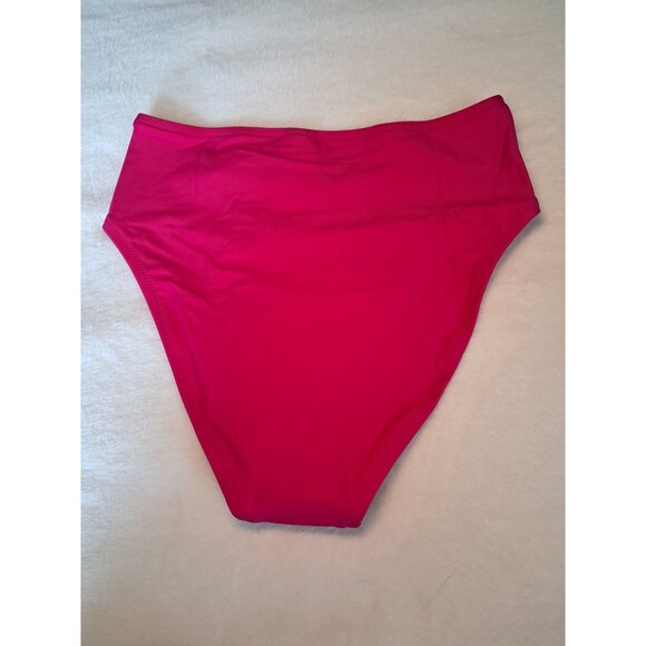 J.CREW Bikini Bottom Radiant Fuchsia High Rise Full Coverage BM642 Size S NWT - Picture 4 of 6
